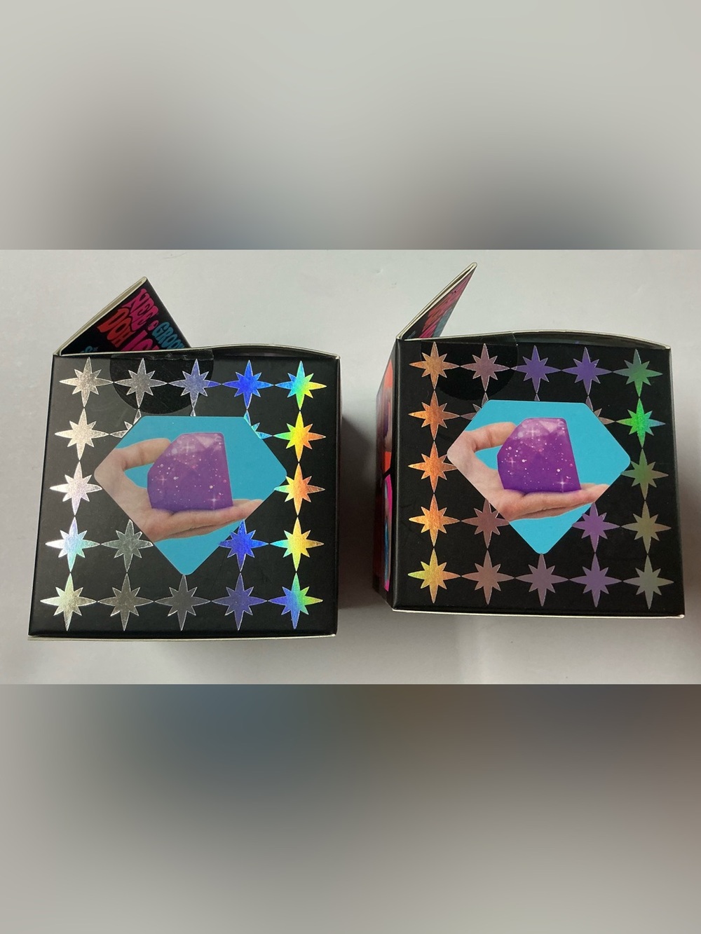 TWO Authentic NEEDOH GROOVY JEWEL Super Sparkling Squish! RARE! 2 colors! - Picture 7 of 11